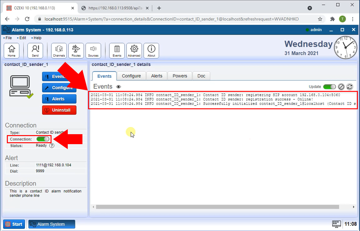 register to pbx