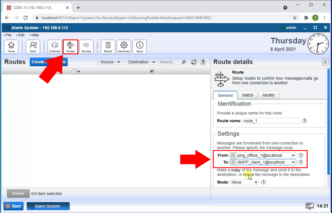 add routing rule