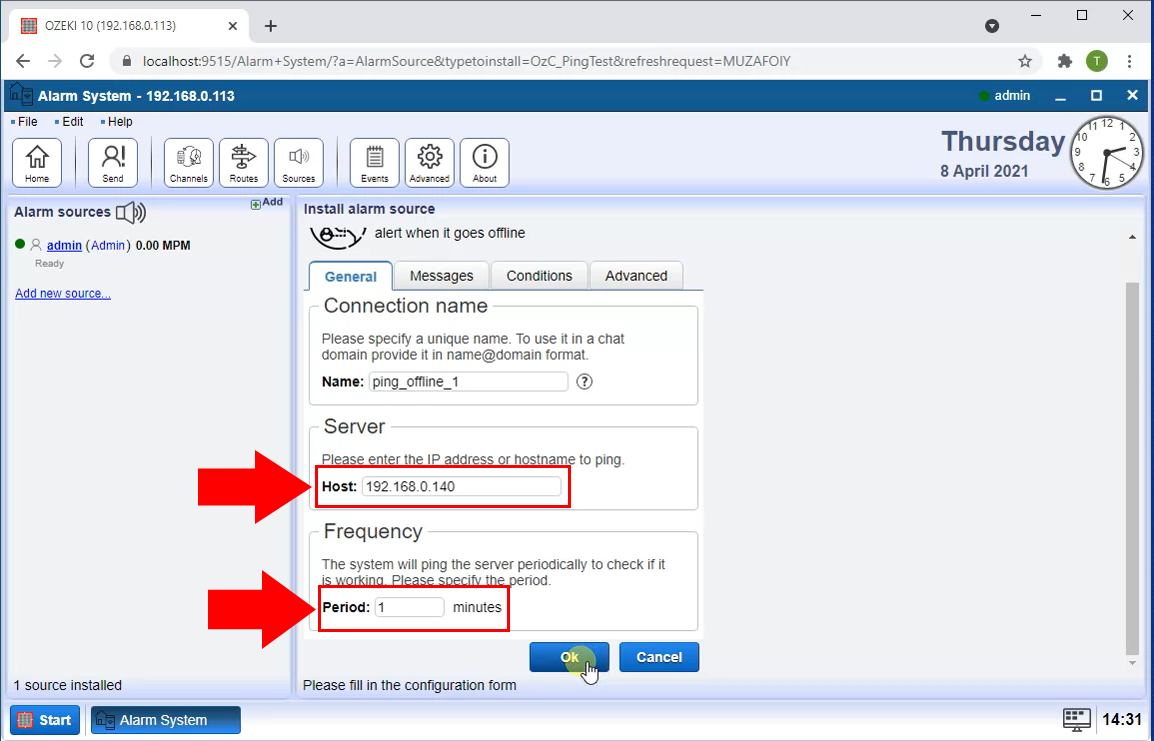 configure host