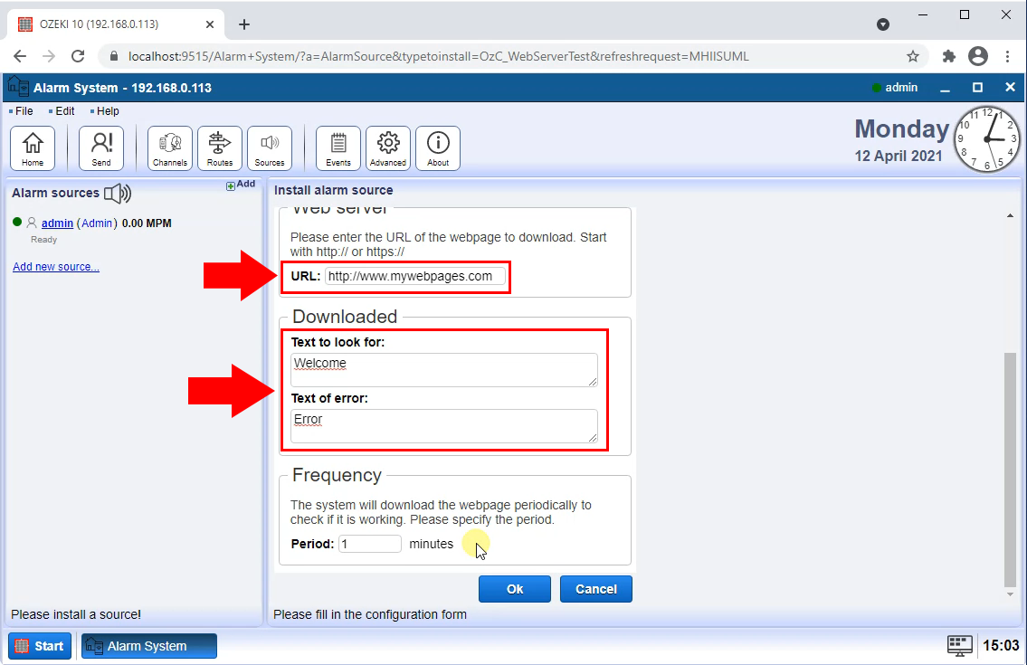 configure web server