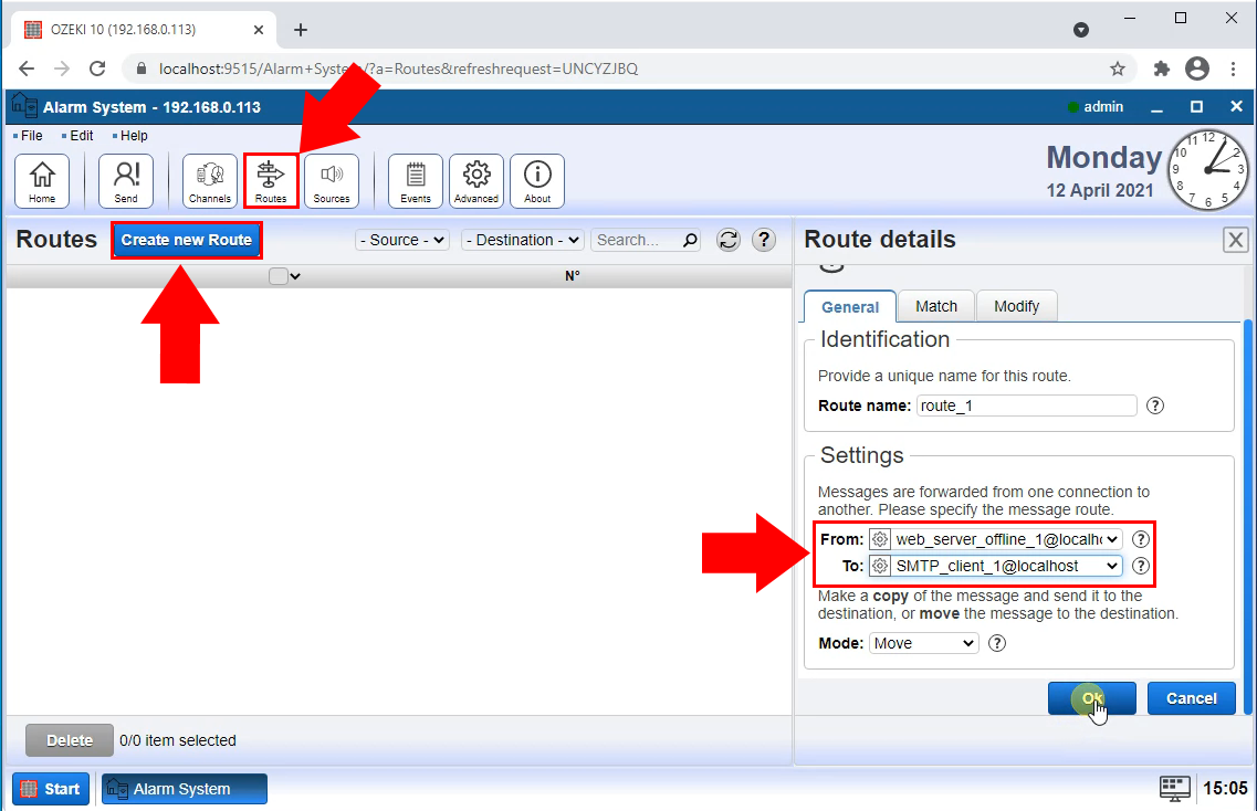 add new routing rule